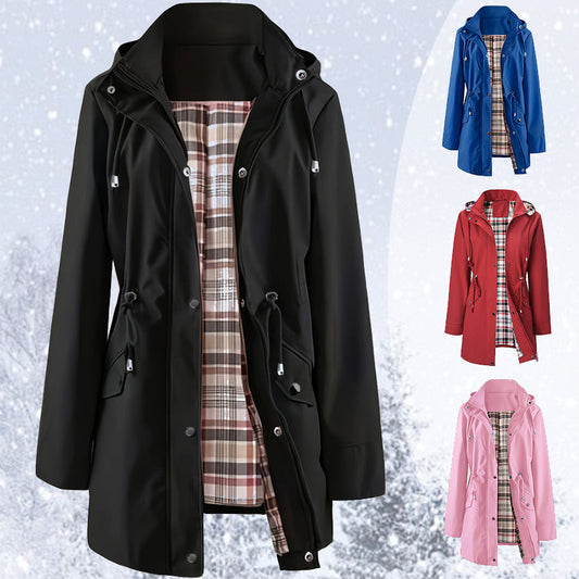 🔥Solid Color Casual Jackets, Waterproof Windbreaker Coats, Hooded Windbreaker