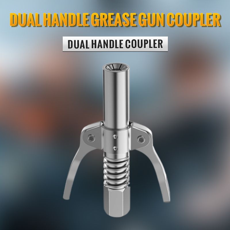 High Pressure Dual Handle Grease Gun Coupler-8