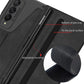 Leather Pen Holder Armor Back Case For Samsung Galaxy Z Fold3 Fold4 5G