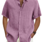 Short-sleeved linen shirts summer 2022